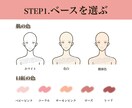 年末限定_50%OFF！背景透明◎表情6点描きます おしゃれで好印象♪ SNSやブログで集客につながるイラスト イメージ4