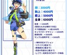 最短1週間！キャラクターイラスト描きます 同人小説の挿絵や動画のサムネイルを依頼したい方へ イメージ2
