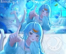 歌ってみたMV・一枚絵・グッズイラストを制作します リピート多数！丁寧なやり取りで初めての方も安心です イメージ2