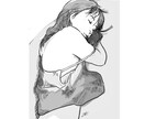 今時なシンプルでおしゃれなイラスト描きます インスタやSNSで映えるシンプルかつアンニュイな雰囲気！ イメージ3