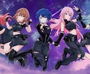 歌ってみた・ボカロMV用イラスト制作します 表情差分2種まで追加料金不要！オリジナルデザインも可能！ イメージ9