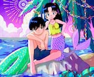 80年代風の、イラストを描きます レトロポップなイラストをお求めの方に！ イメージ3