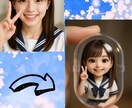 世界に一つのミニチュア画像を作ります 大切な瞬間を、ガシャポンサイズのときめきに。 イメージ3