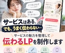 構成・文章から伝わるLPを制作します 何を書けばいいかわからない状態からでもお任せください イメージ1