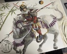 甲冑画を水彩で精密にお描きします サムネ、装画、挿絵などお届けします イメージ4