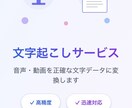 文字起こしエクスプレス対応致します インタビュー調査に精通した現役研究者が対応致します^ ^ イメージ1