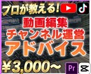 あなたの動画の悩みを解決致します YouTubeの動画について相談したい方必見！ イメージ1