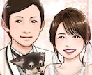 鮮やかなウェルカムボードイラストを作成します 似顔絵イラストを婚約、結婚の記念や友人へのお祝いに！ イメージ1