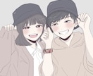 カップルイラスト作成します アイコンや記念日プレゼントにもおすすめ！ イメージ1