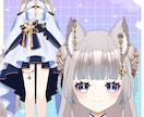 キャラデザ～モデリングまで制作いたします 可愛い女の子や中性的な男性を描くのが得意です！ イメージ4