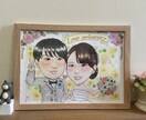 額縁付！結婚記念日、カップル記念日の似顔絵描きます ⭐︎送料無料！記念日をもっと特別に。世界に一つだけの似顔絵 イメージ8