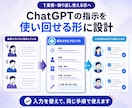 繰り返し使えるChatGPTプロンプトを設計します 目的と作業手順を整理し、実際の出力まで確認・調整 イメージ1