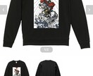 オリジナルTシャツ（トレーナー）をデザイン致します 古典的な線画をメインとしたイラストが得意です！ イメージ5