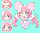 ポップで可愛いミニキャラ描きます 優しく温かみある絵柄と色合いが特徴！ イメージ3