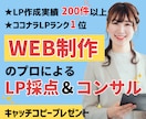 WEBマーケ担当があなたのLP採点＆コンサルします 「効果が出る」キャッチコピー付き！1人で悩むよりプロに相談を イメージ1