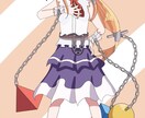立ち絵やアイコン、バストアップを描きます アニメ塗りやトーンを貼ったイラストを描くことができます！ イメージ1