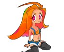 サブカル的なデフォルメのかわいい女の子を描きます 2枚目のようなカートゥーン調も描けます。 イメージ2