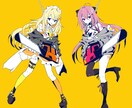 歌ってみた動画の全身立ち絵イラストを作成いたします 動画内で目を惹く歌ってみた全身立ち絵イラストを作成します！ イメージ3