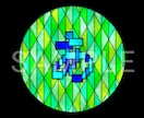 一文字ステンドグラス風SNSアイコンを制作します (背景あり)お好きな一文字を綺麗なステンドグラス風に… イメージ2