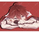 キャラメインの目を引く一枚イラスト描きます 簡易背景は無料！初めての方も丁寧に対応します イメージ4