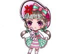 可愛いミニキャラの立ち絵、表情6種＋背景販売ます アイコン、スタンプ、YouTubeなどご自由に使用下さい。 イメージ6