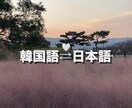一律千円で日本語⇄韓国語の翻訳をします 韓国留学経験あり！TOPIK6級所持者！ イメージ1
