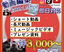 あなたの動画を作ります 動画編集します｜ショート動画3000円～長尺動画対応 イメージ1