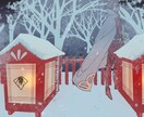 目にとまる一枚絵表紙・挿絵お描きします 同人誌・小説挿絵などお任せください！ イメージ6