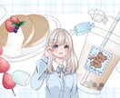 1枚絵・SNSアイコン・ヘッダーお描きします SNSアイコン、ヘッダー、歌ってみたサムネイル等お描きします イメージ2