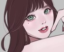 可愛くて目にとまるイラスト描きます 雰囲気のある女の子を描きます！ イメージ3