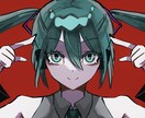 SNSアイコン、ヘッダー用イラストかきます ポップでかわいいものから大人っぽいものまで◎ イメージ1