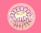 ふんわり&ゆるかわ〜♡な、お花アイコンお描きします 【修正無料♡】即修正&即納品！！オーダー方法も簡単です♡ イメージ4