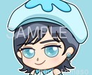 ミニキャラ(SD)アイコン【顔のみ／胸上】描きます 「顔のみ／胸上」構図のゆるかわアイコンを.☆.｡.:*・° イメージ1