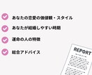 あなたの運命のお相手・時期を読み解きます 3000文字のボリューム鑑定！恋愛トリセツで幸せな未来に◎ イメージ2