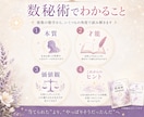 数秘術であなたの本質を取扱説明書にします 「私って、結局どんな人？」生まれ持った本質をまとめます イメージ6