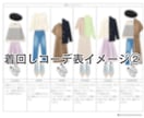 女性専用❤️おしゃれな2週間コーデを提案します 忙しい朝の味方！迷わない14日着回しコーディネート提案 イメージ6