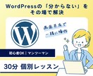 WordPressの分からないをその場で解決します 画面共有で一緒に操作｜初心者OK・マンツーマン イメージ1
