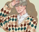 挿絵やアイコン、動画サムネ等色々描きます 漫画調やフルカラーまで対応！バストアップ〜全身まで！ イメージ4