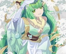 鮮やかで目を惹く一枚絵を描きます 背景つきや全身絵、男性キャラも可 イメージ9
