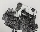 緻密な線ペン画を提供します 細かいペン画を提供します。色付けも可能です。 イメージ6