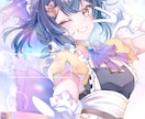 キラキラ空気感が魅力のイラストをお描きします 制限ほぼなしで使えるVtuber様向けのイラスト制作！ イメージ2