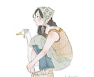 お洒落で暖かみのあるイラスト描きます 自分用に、プレゼント用に、心を込めてお届けします イメージ1