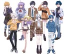 オリキャラの立ち絵描きます 可愛く綺麗な絵柄♪IRIAMのアバターやTRPGの立ち絵に！ イメージ4
