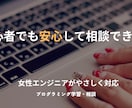 女性エンジニアがプログラミング学習のお手伝いします 文系出身女性エンジニアが分かりやすく解説いたします イメージ1