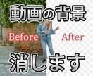 動画の背景、消します 見せたくない・差し替えたい動画の背景を編集しやすく加工します イメージ1