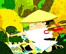 和風のイラスト描きます 日本的な色合いやタッチがお好みの方へ イメージ5