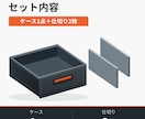 支給写真と原稿で商品説明画像3枚を作ります 特徴・サイズ・同梱物を同じデザインで整理 イメージ4