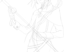 オリジナルキャラクターの立ち絵線画を描きます あなたの想像力を美しいイラストにてお届けします イメージ4