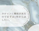 1枚のカードでシンプルに原因やアドバイスを読みます /ジャンル問わずシンプルに原因やアドバイスを知りたい方へ。 イメージ2