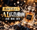 商品写真からAIでPR動画を制作します 香水や美容商品の魅力をAI映像で表現します イメージ1